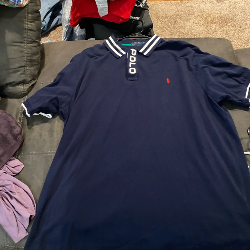 Used 3XLT Blue Polo Ralph Lauren S/S